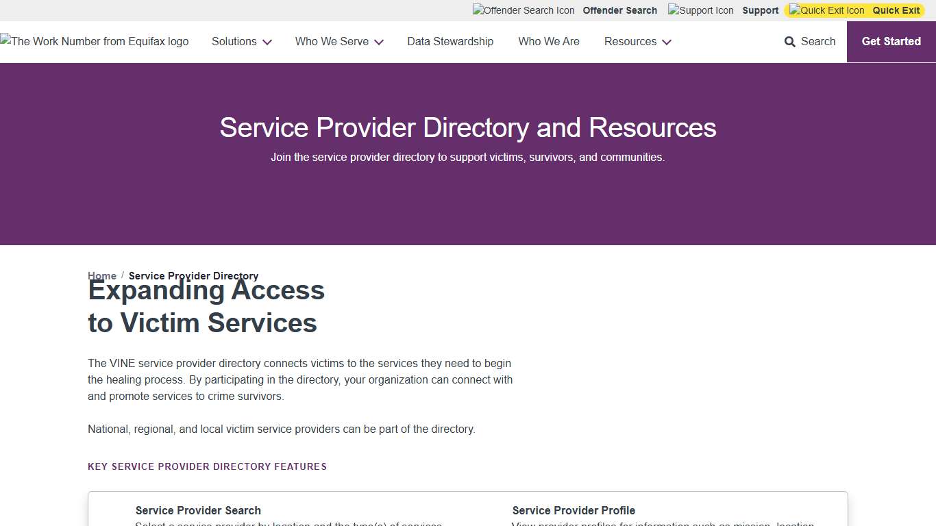 Service Provider Directory and Resources - Equifax VINE